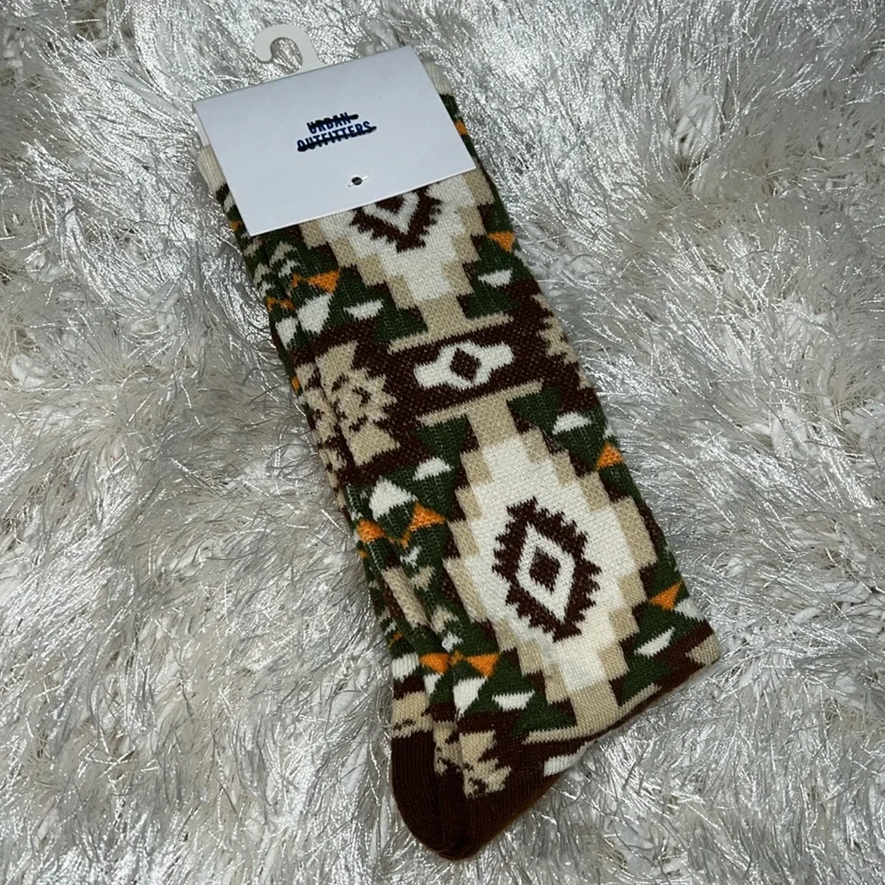NWT Urban Outfitters Western Crew Socks OSFA